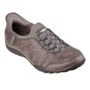 Skechers Womens Slip-ins Shoes Breathe-Easy Home-Body Dark Taupe 100615 Size 6